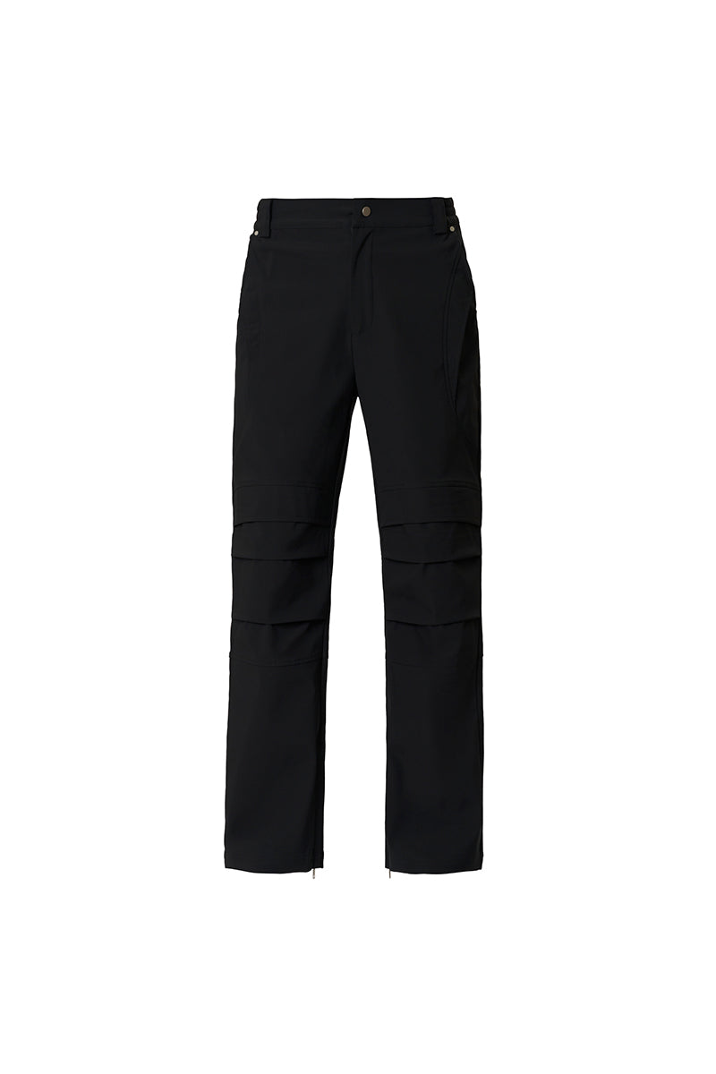 Piece-cut Waterproof Bootcut Trousers