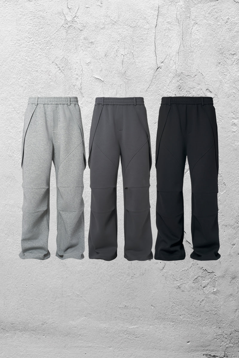 Niche Design Space Cotton Wide-leg Pants