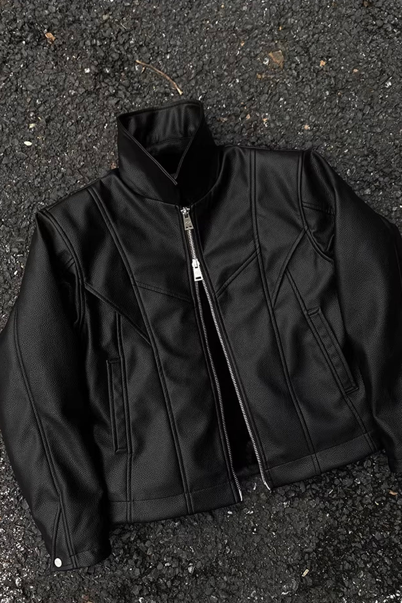 CATSSTAC PU Leather Jacket