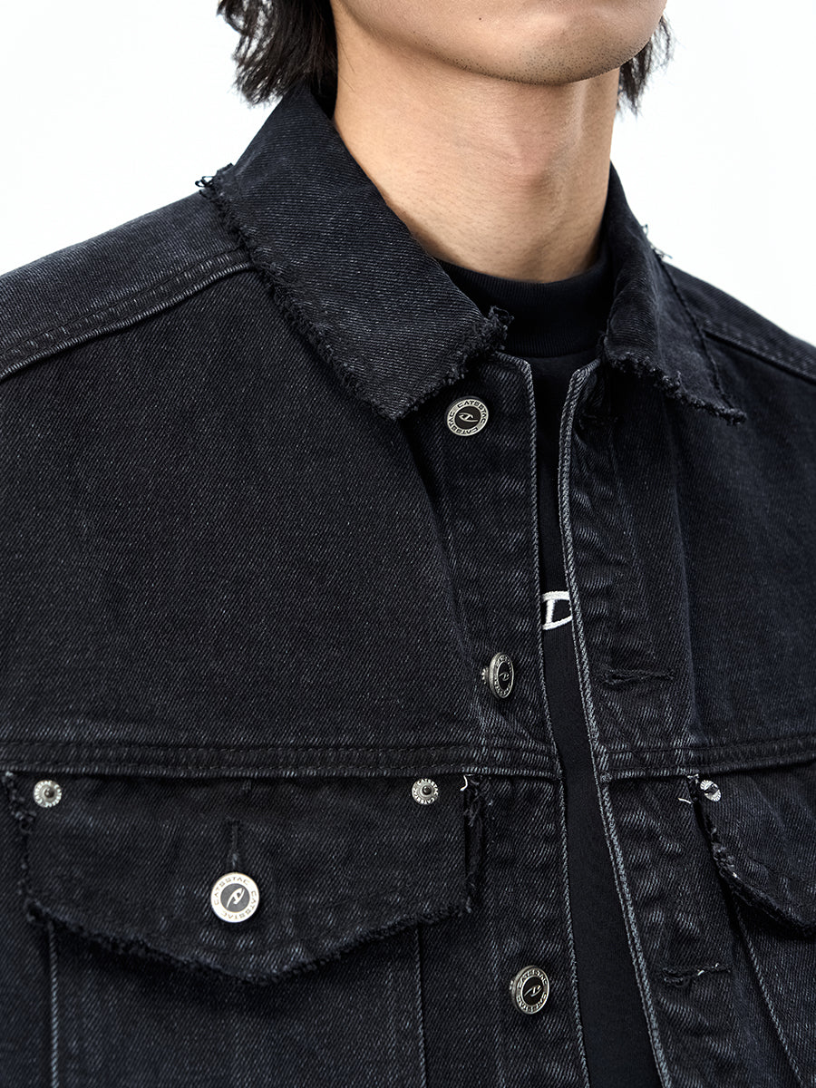 Broken Stone Wash Denim Jacket