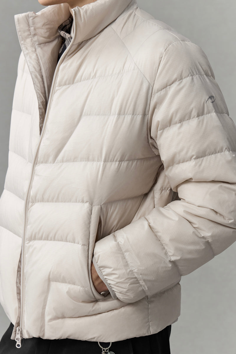 CATSSTAC Mystique Premium 95% White Duck Down Stand-Collar Jacket (800 Fill Power)