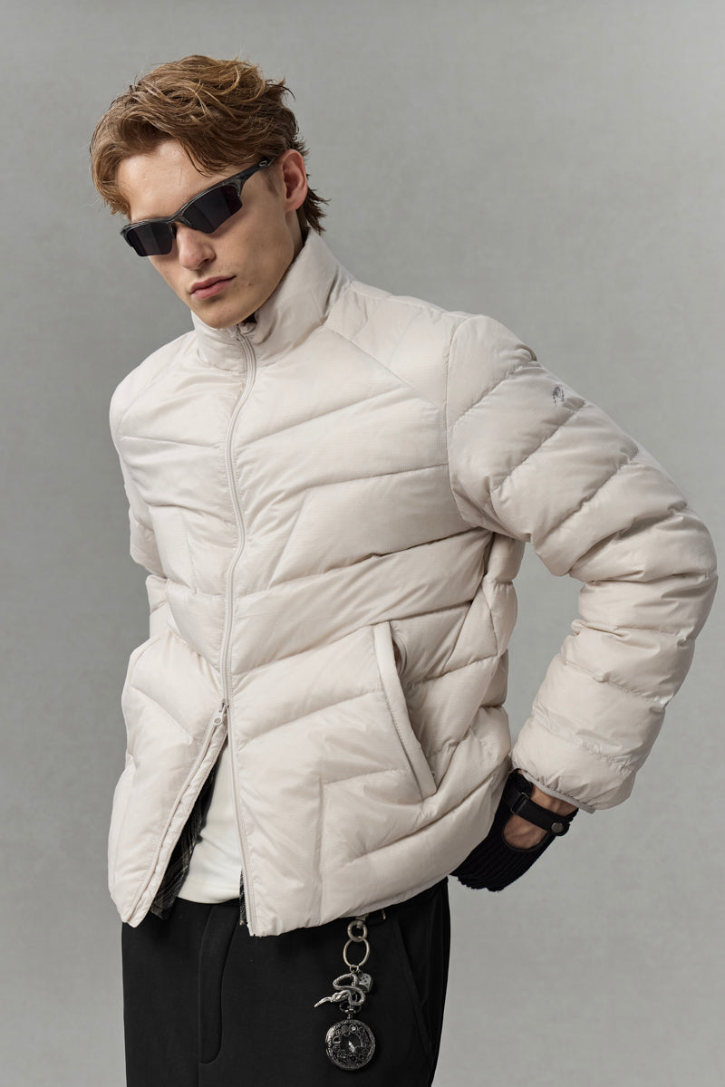 CATSSTAC Mystique Premium 95% White Duck Down Stand-Collar Jacket (800 Fill Power)
