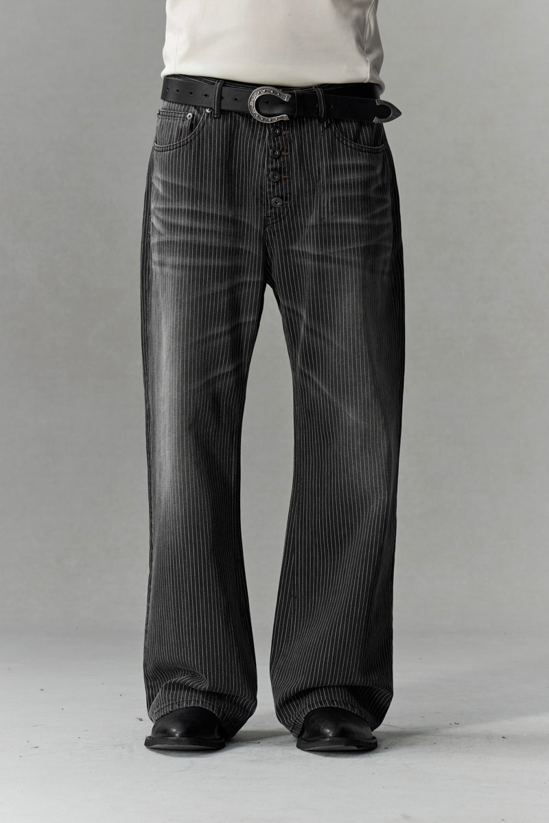 CATSSTAC Gilded Stripe A-Line Bootcut Jeans