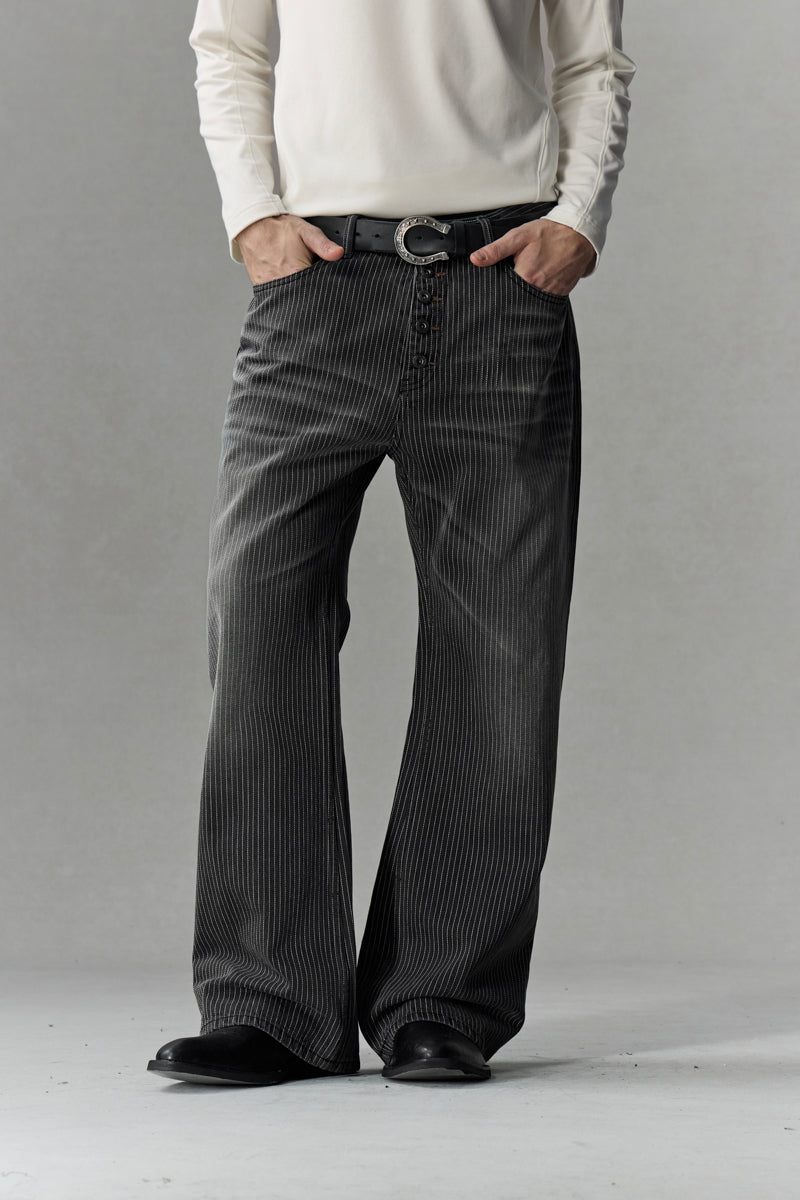 CATSSTAC Gilded Stripe A-Line Bootcut Jeans
