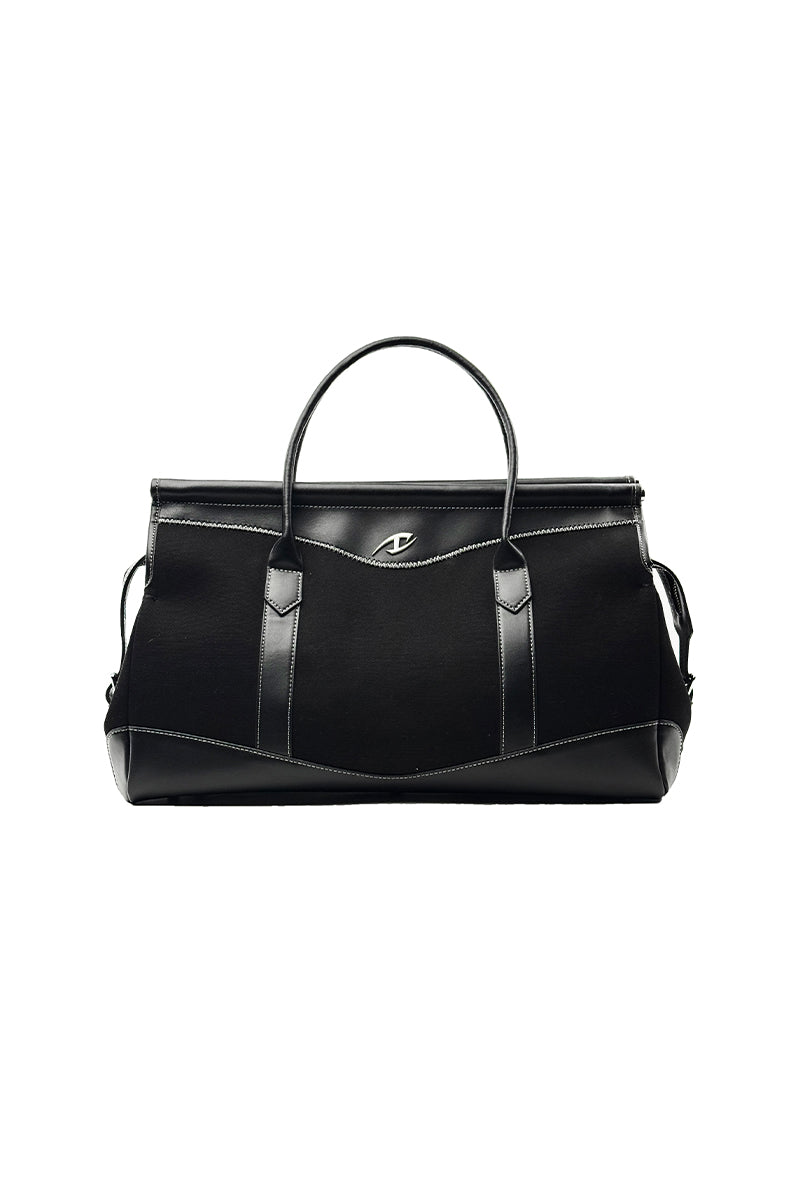 CATSSTAC Odyssey Contrast-Stitch Canvas Travel Tote Bag
