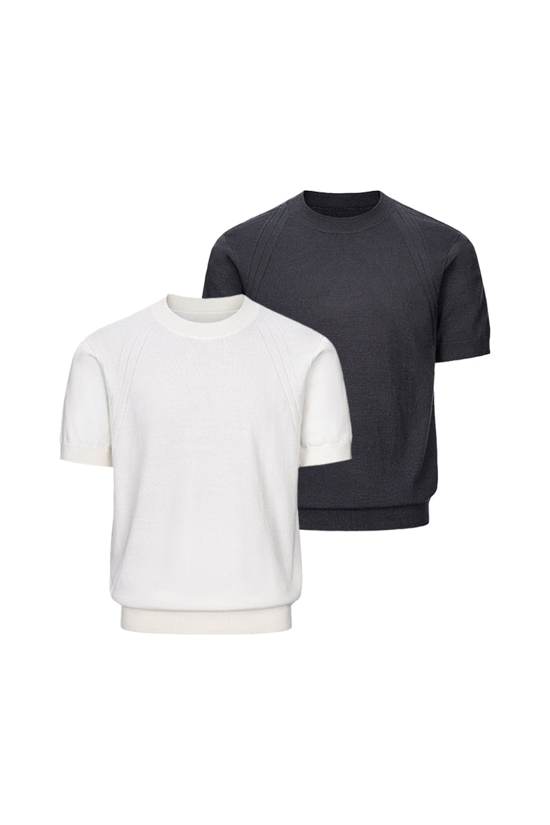 CATSSTAC 50 Wool-blend short-sleeve knit top