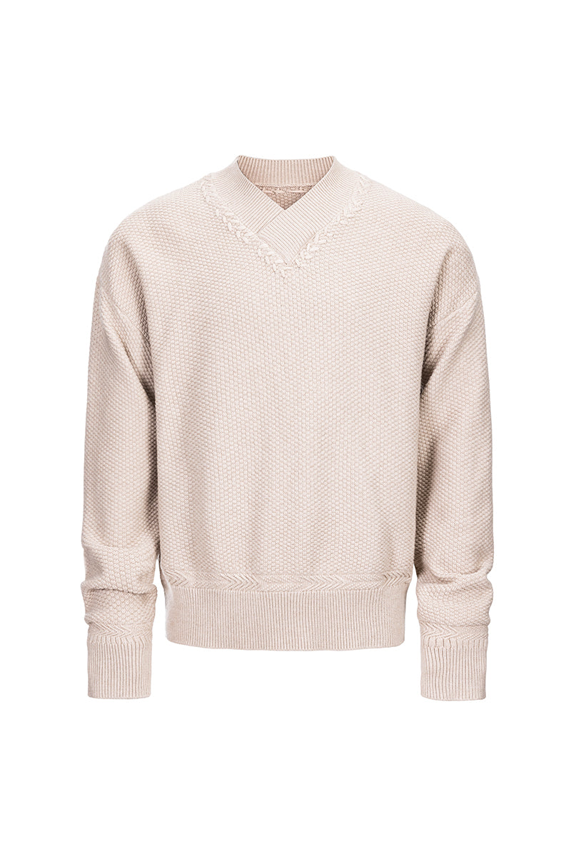 CATSSTAC Tencel V-neck sweater