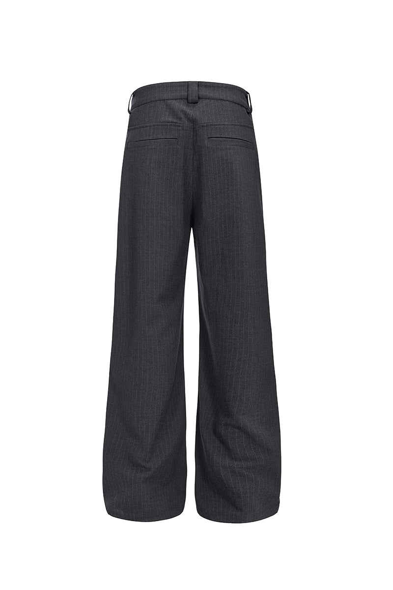 CATSSTAC A-line striped trousers