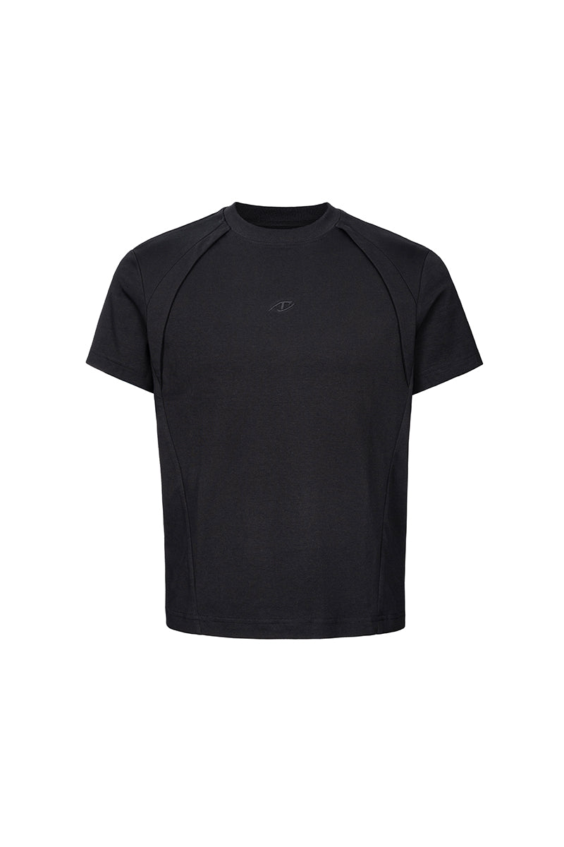 CATSSTAC 100% Cotton Short-Sleeve T-Shirt with Detachable Collar