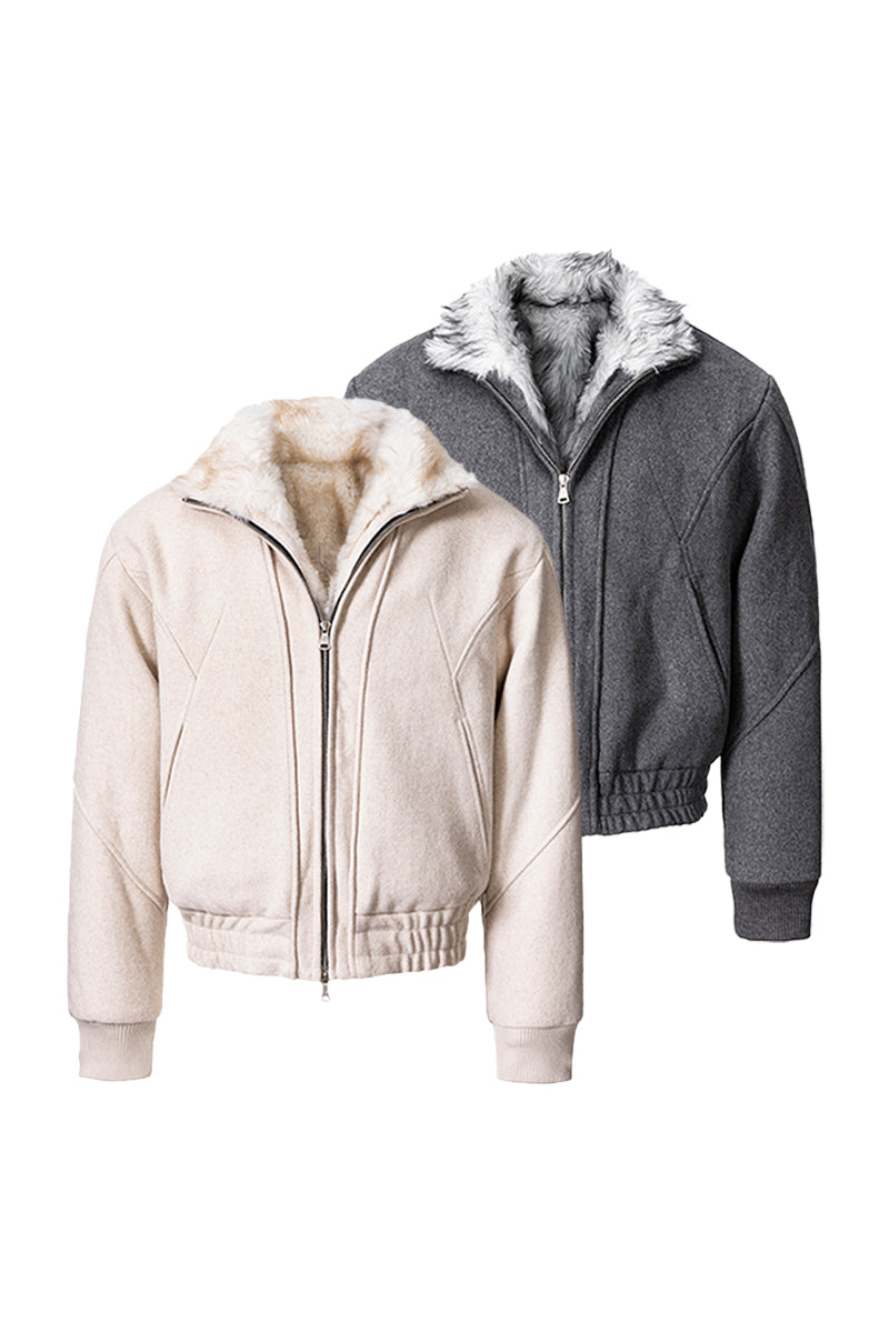 CATSSTAC Broken-Tip Wool Jacket