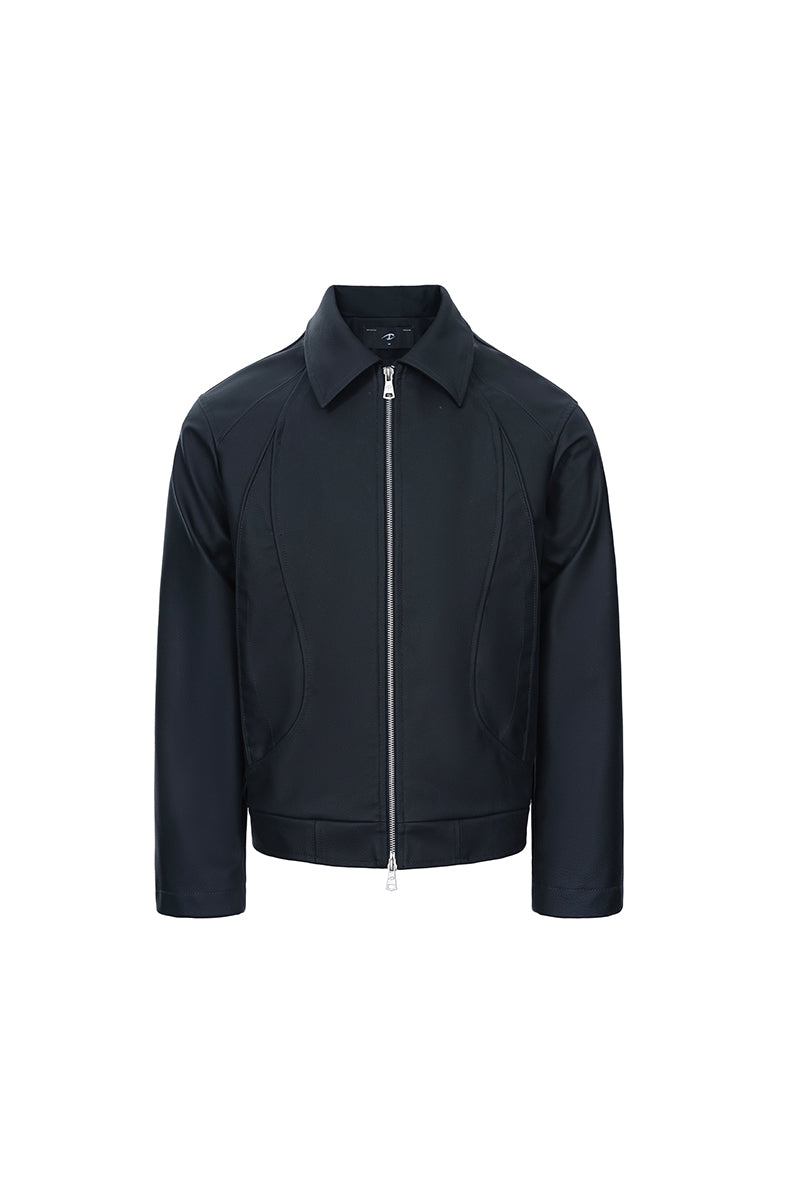 CATSSTAC Set-in shoulder zipper jacket
