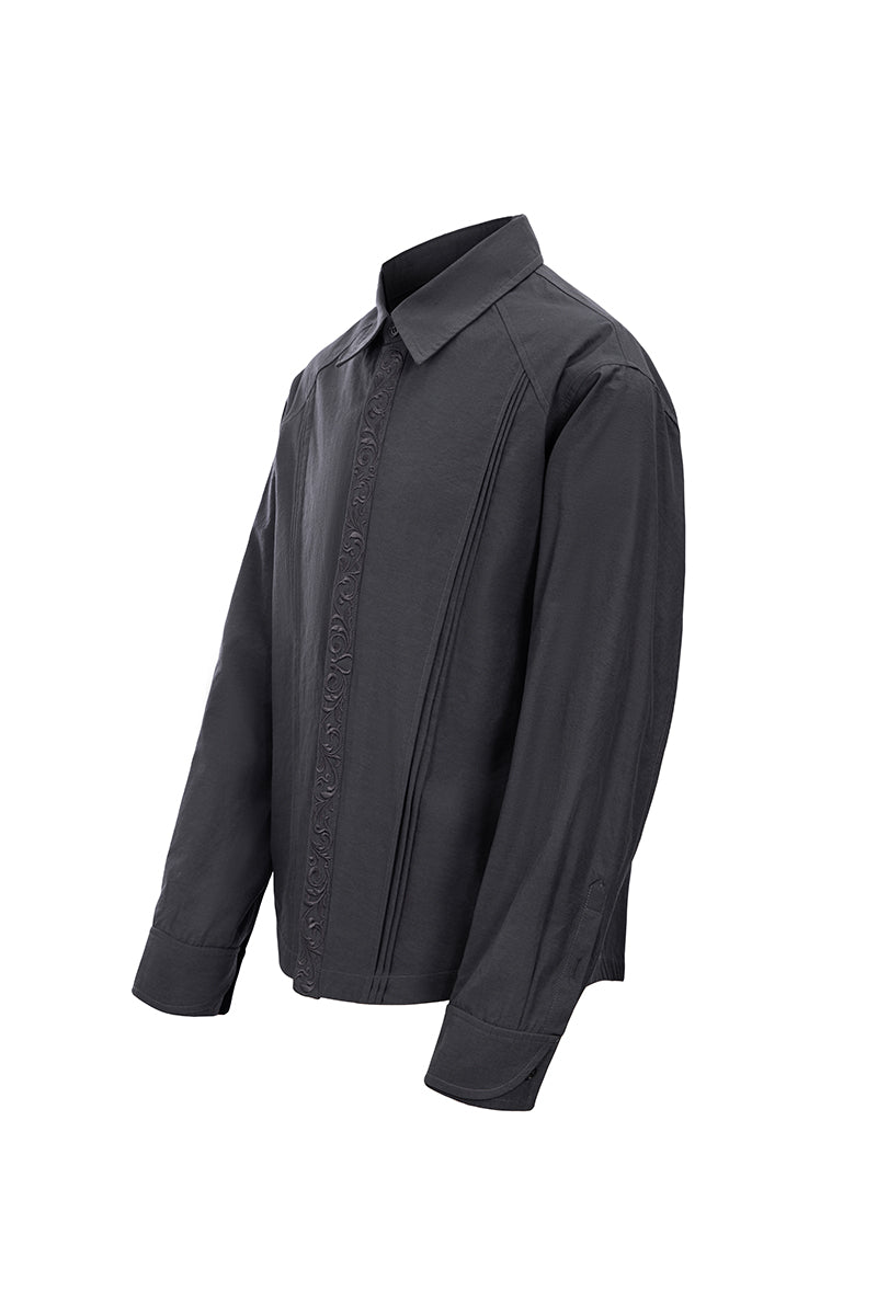 Eternity Flower Embroidered Shirt