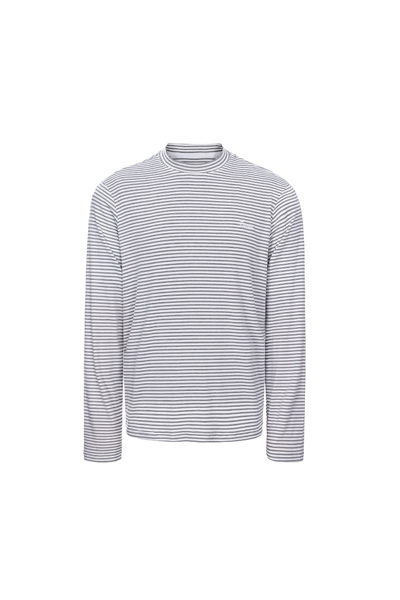CATSSTAC Silk-cotton-wool striped base layer top