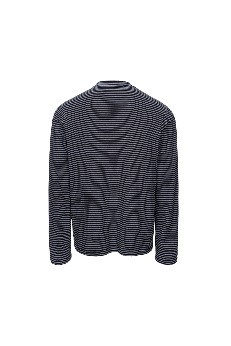 CATSSTAC Silk-cotton-wool striped base layer top