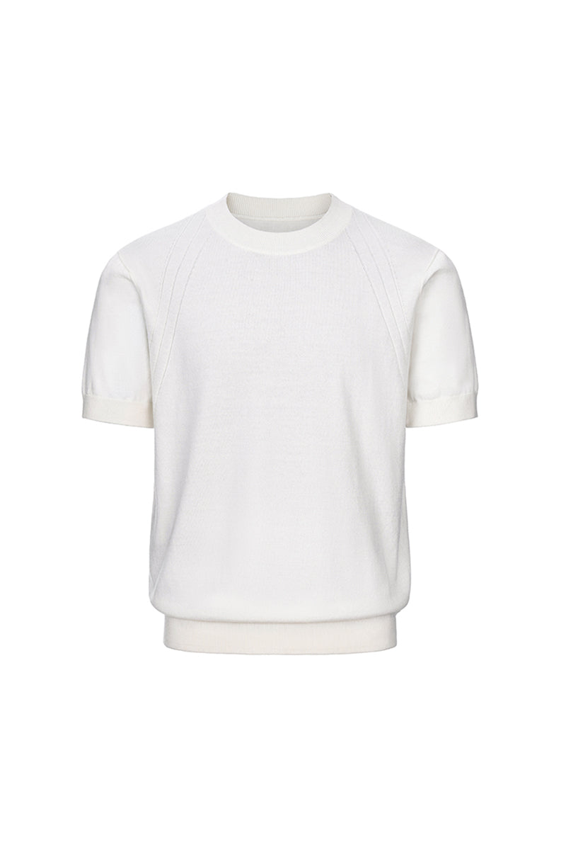 CATSSTAC 50 Wool-blend short-sleeve knit top