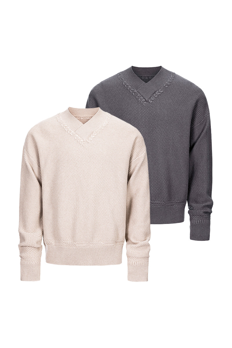 CATSSTAC Tencel V-neck sweater