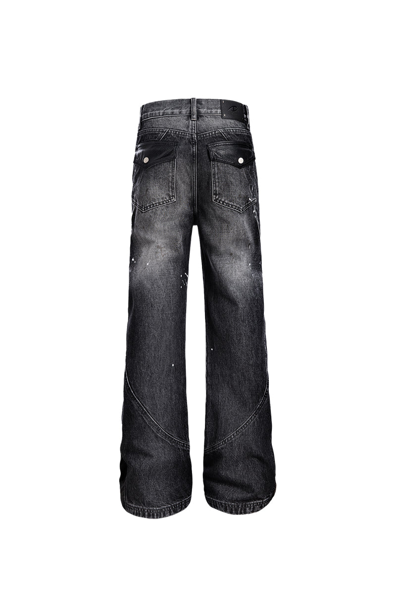 Venom Splashed Denim Jeans