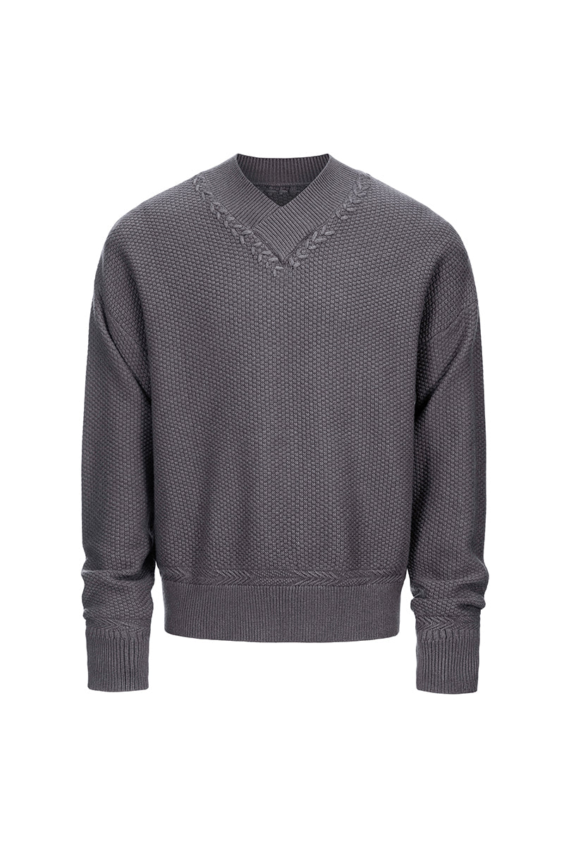 CATSSTAC Tencel V-neck sweater