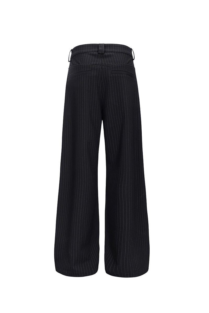 CATSSTAC A-line striped trousers