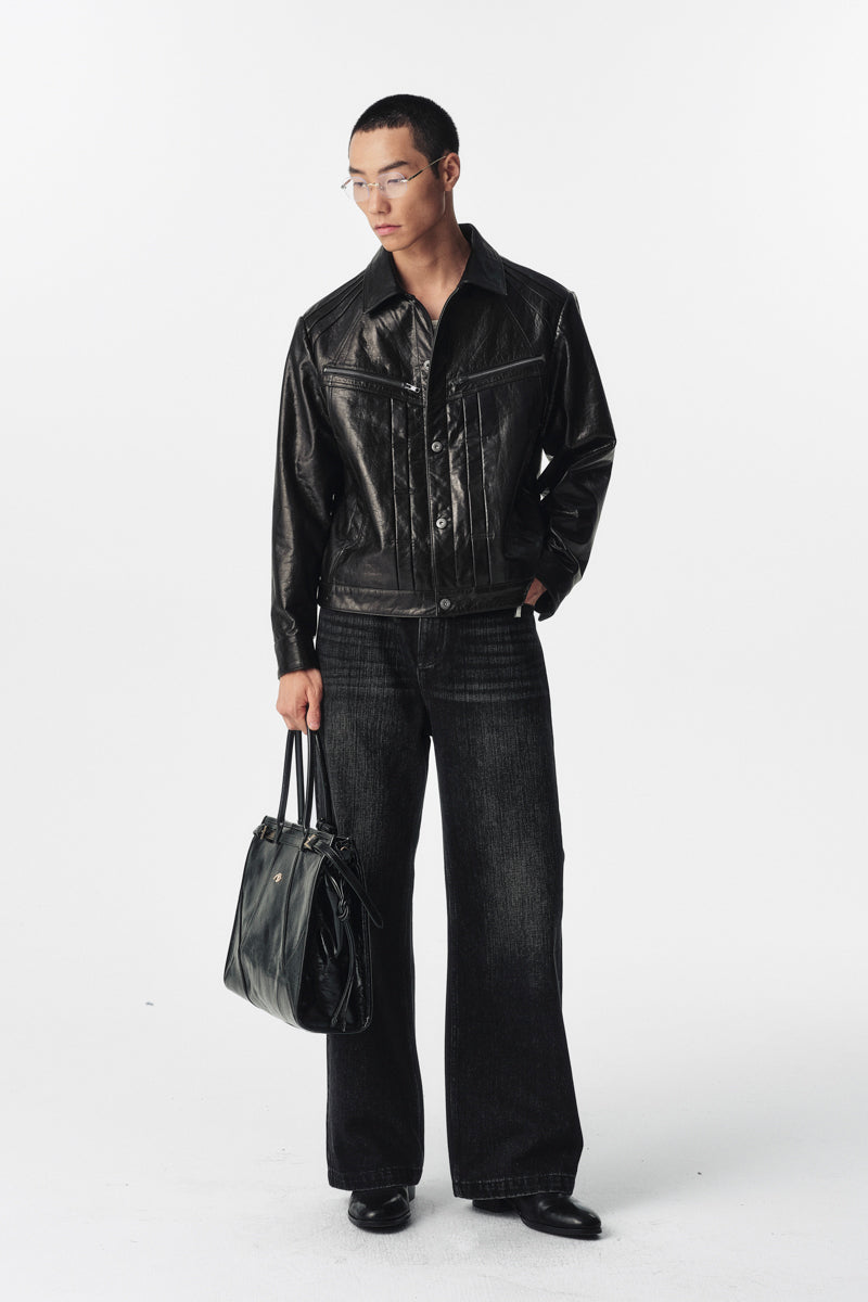 CATSSTAC Blackstring Type 1 Waxed Full-Grain Cowhide Jacket