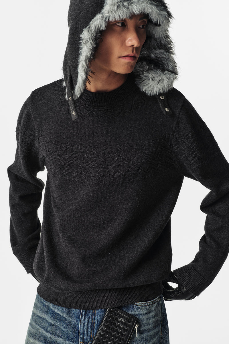 CATSSTAC Marseille Subtle Cable-Knit Wool Blend Sweater