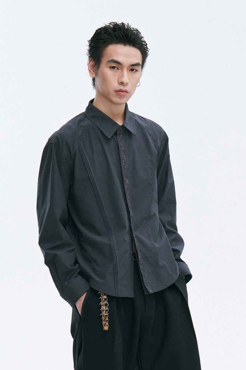 Eternity Flower Embroidered Shirt