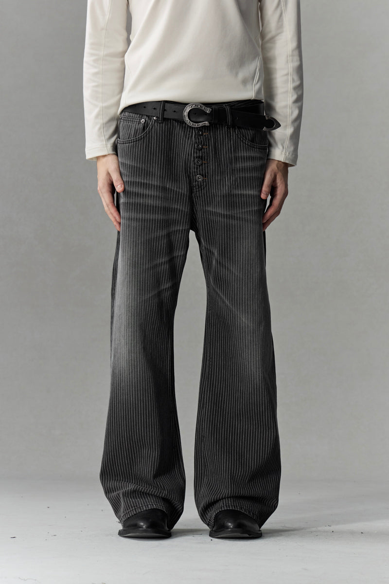 CATSSTAC Gilded Stripe A-Line Bootcut Jeans