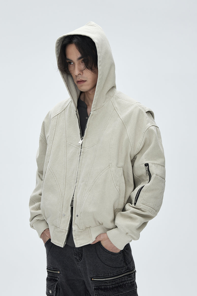 Mountain Carving Canvas Jacket