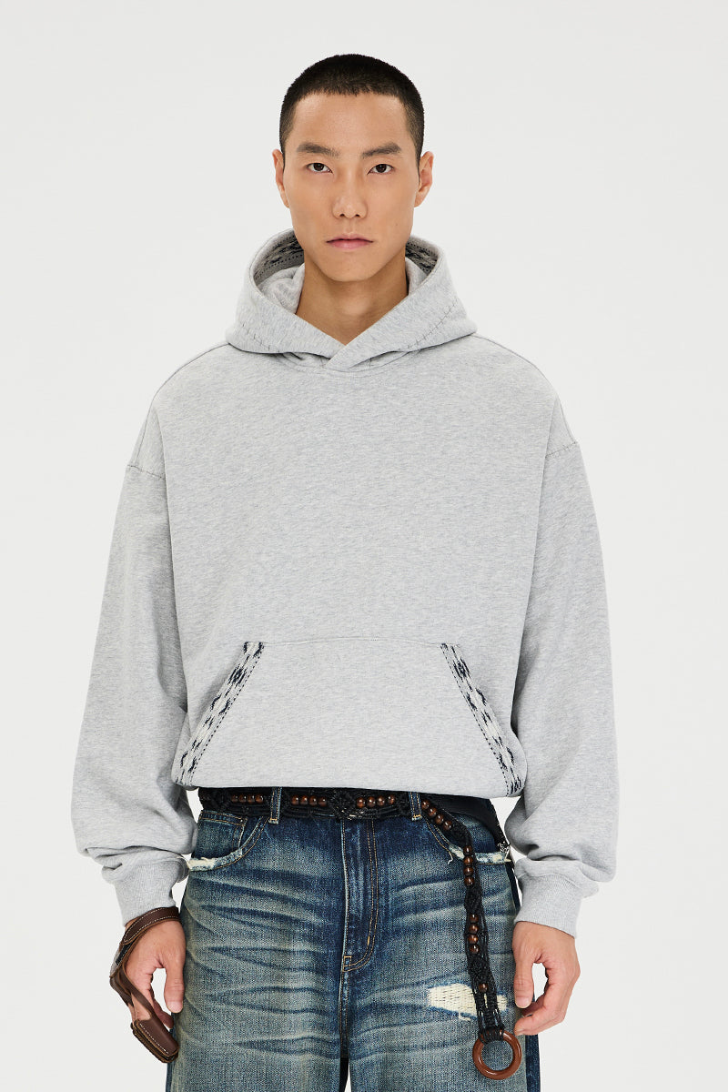 CATSSTAC Ribbed hand-stitched knit hoodie