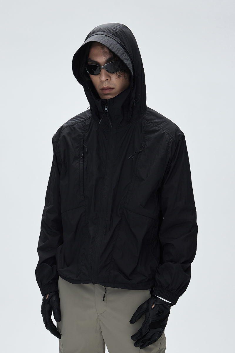 CATSSTAC Four‑Zip UPF50+ Cooling Jacket with Detachable Hood
