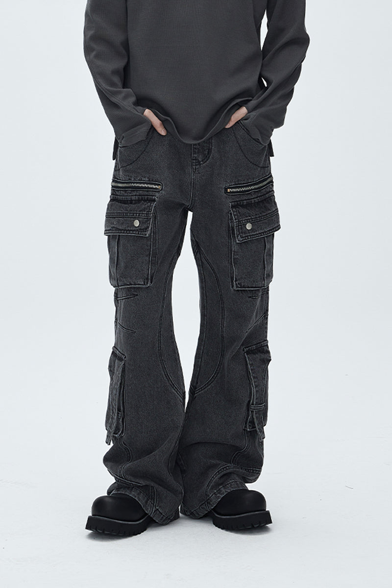 CATSSTAC Heavy-Duty Multi-Pocket Denim Jeans
