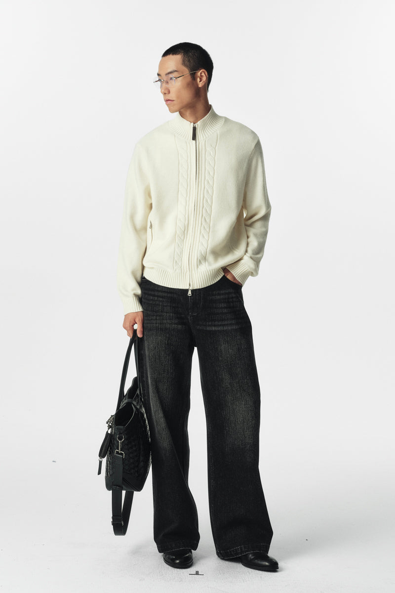 CATSSTAC Starflame Wool-Blend Jacquard Cardigan