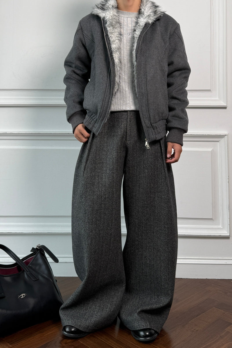 CATSSTAC Broken-Tip Wool Jacket