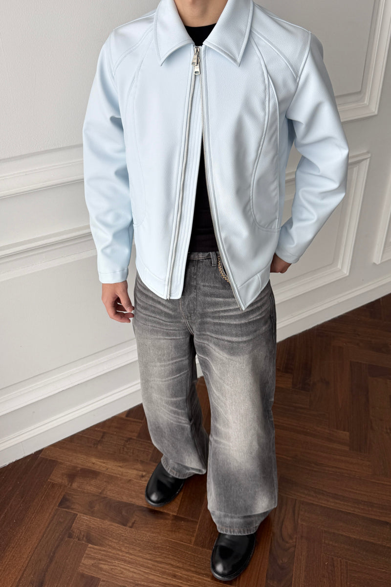 CATSSTAC Set-in shoulder zipper jacket
