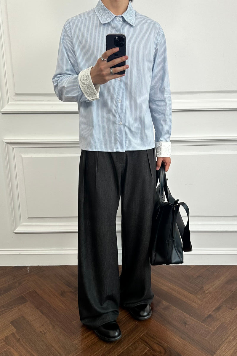 CATSSTAC French-style striped shirt
