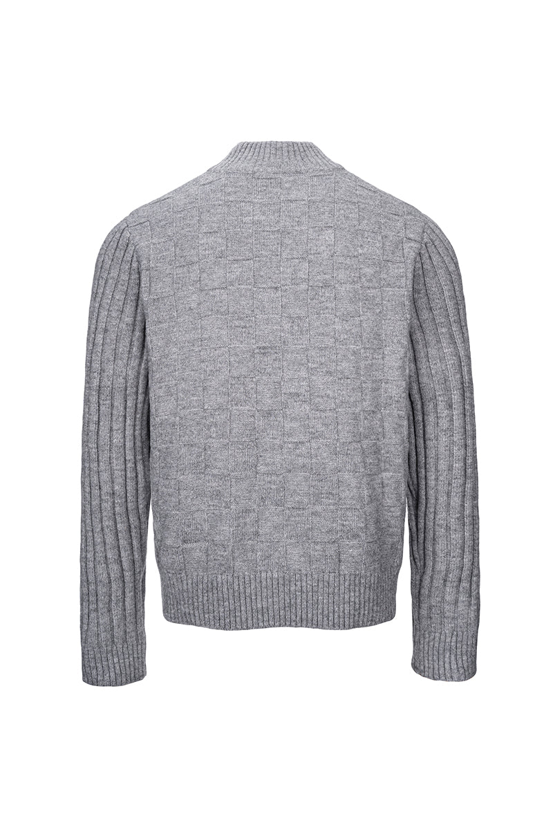 CATSSTAC Checkered wool-blend cardigan