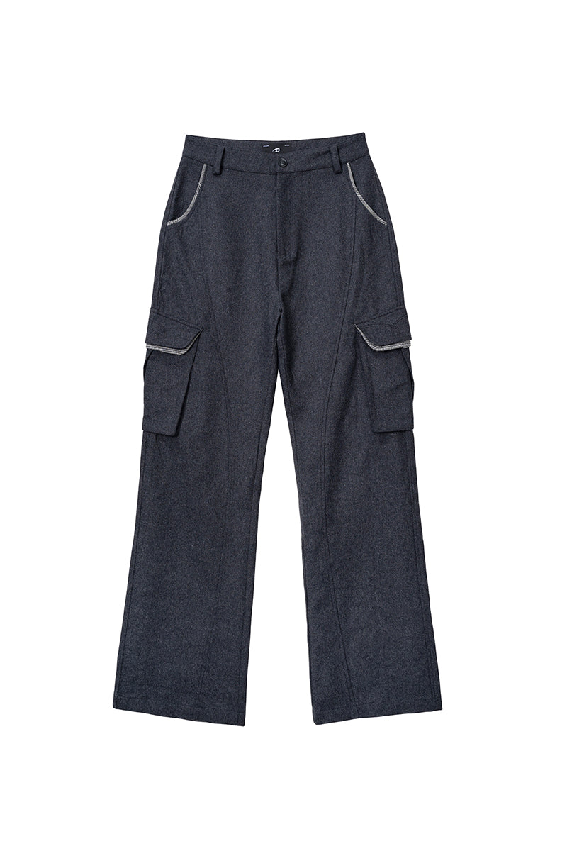 CATSSTAC Inkwhisper Wool-Blend Colorblock Utility Pants