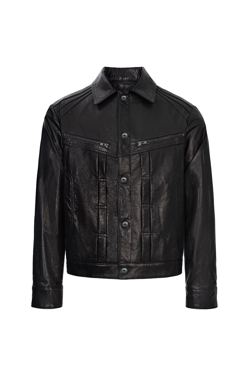 CATSSTAC Blackstring Type 1 Waxed Full-Grain Cowhide Jacket