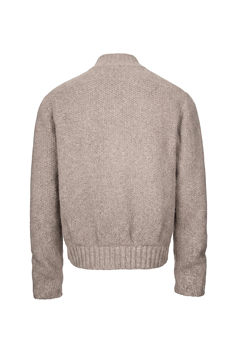 CATSSTAC Ridge Chunky Cable-Knit Zip-Up Cardigan