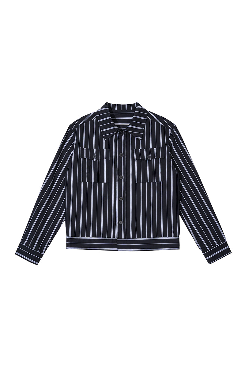 CATSSTAC Jazz Stripe Shirt Jacket