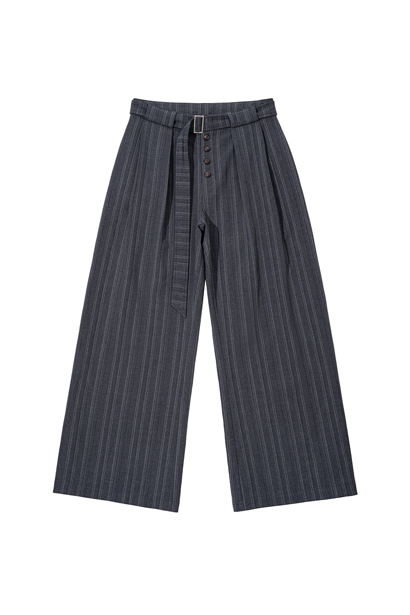 CATSSTAC CATSSTAC Dzi Dark-Stripe Wide-Leg Trousers