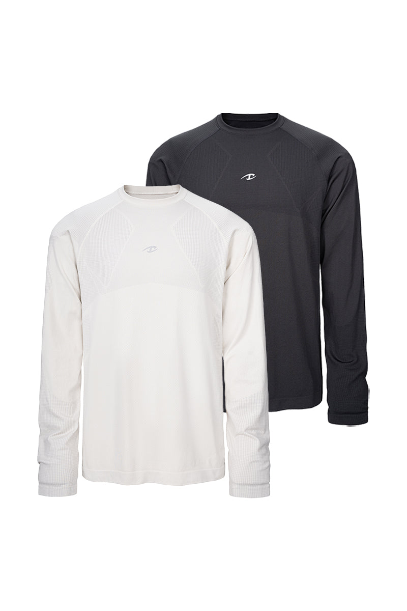 CATSSTAC Seamless Printed Long-Sleeve Sports Top