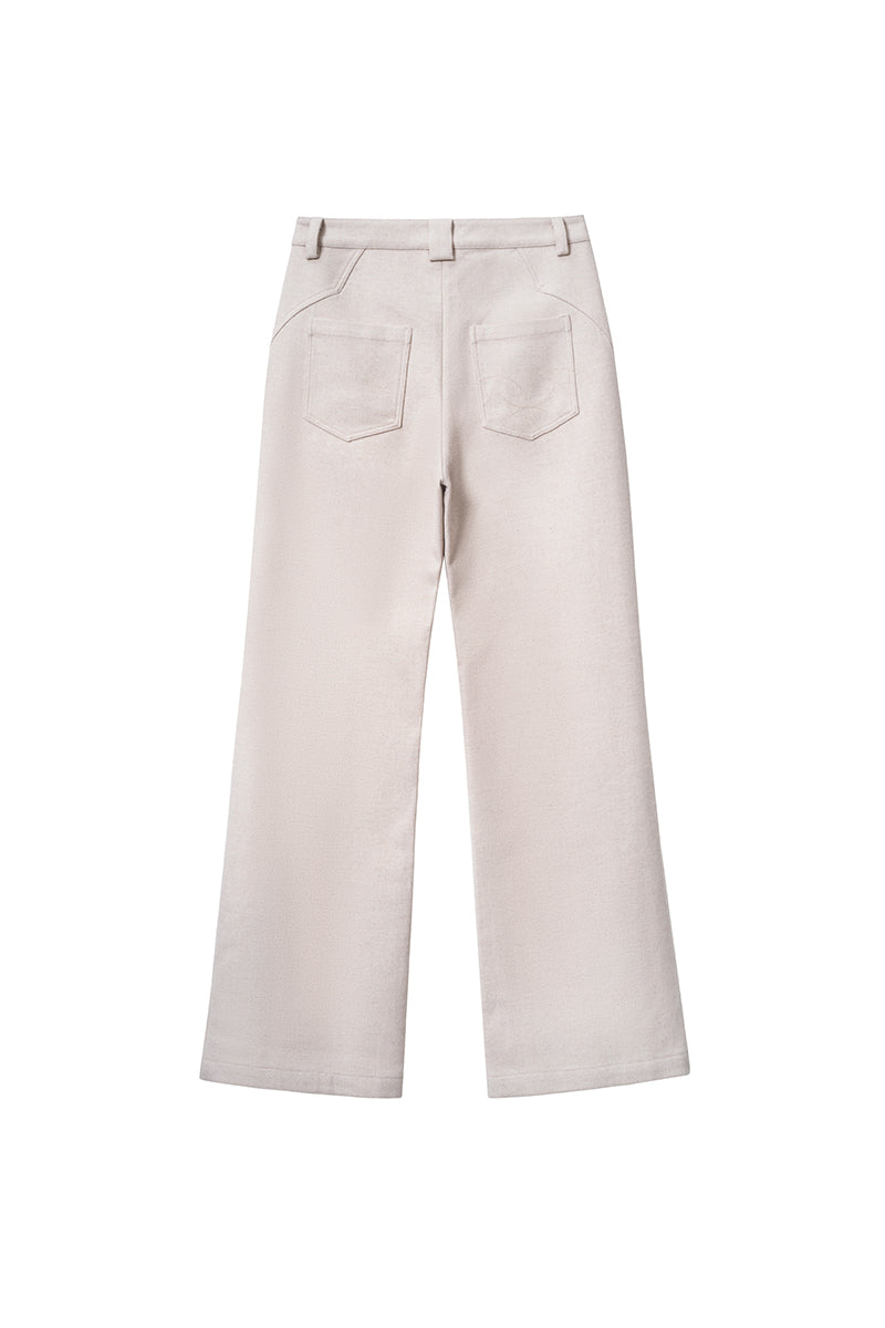 CATSSTAC Traveler Wool-Blend Tailored Wide-Leg Trousers
