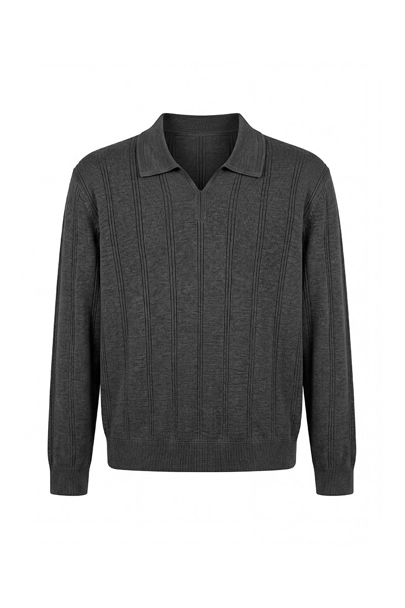 CATSSTAC Seagull-collar long-sleeve top in a silk-wool blend