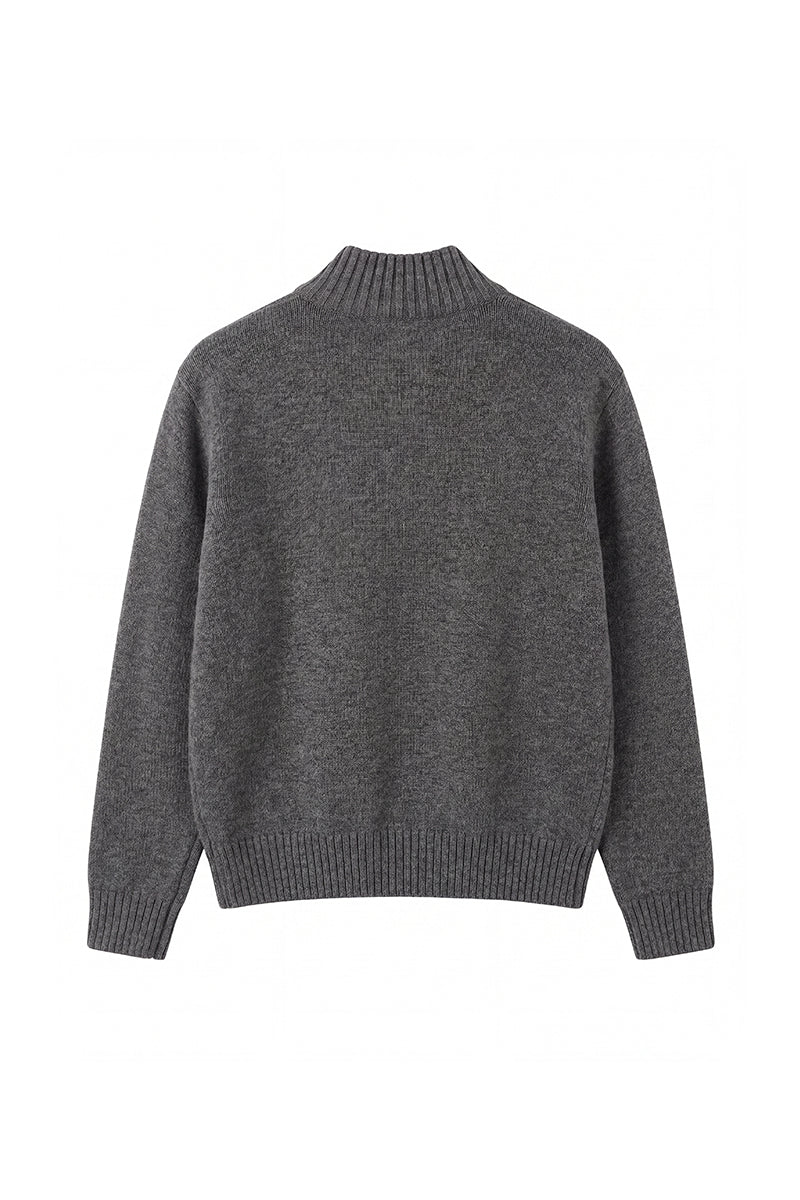 CATSSTAC Napoleon 3D Wool-Blend Zip Cardigan