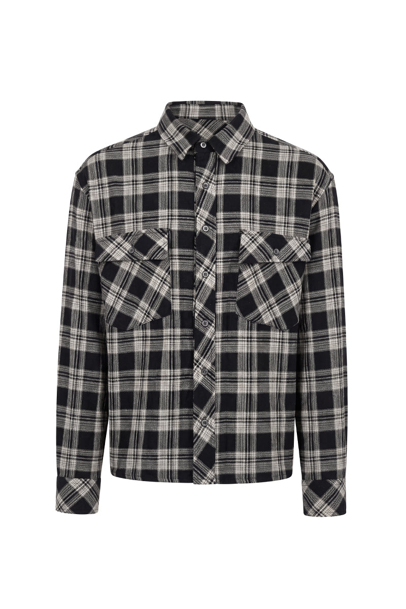 CATSSTAC Woven Checkered Cotton Shirt