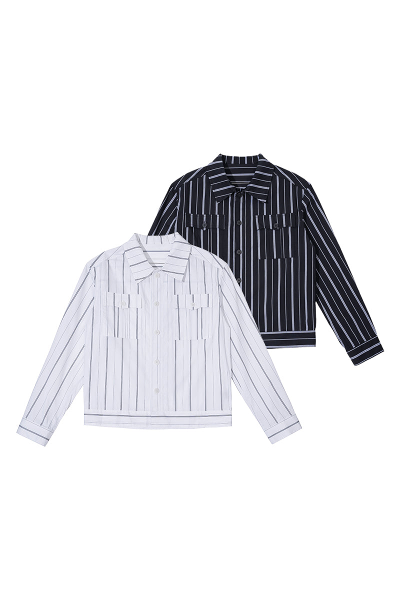 CATSSTAC Jazz Stripe Shirt Jacket
