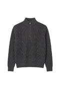 CATSSTAC Sunny Suede-Trimmed Stand-Collar Wool Blend Sweater