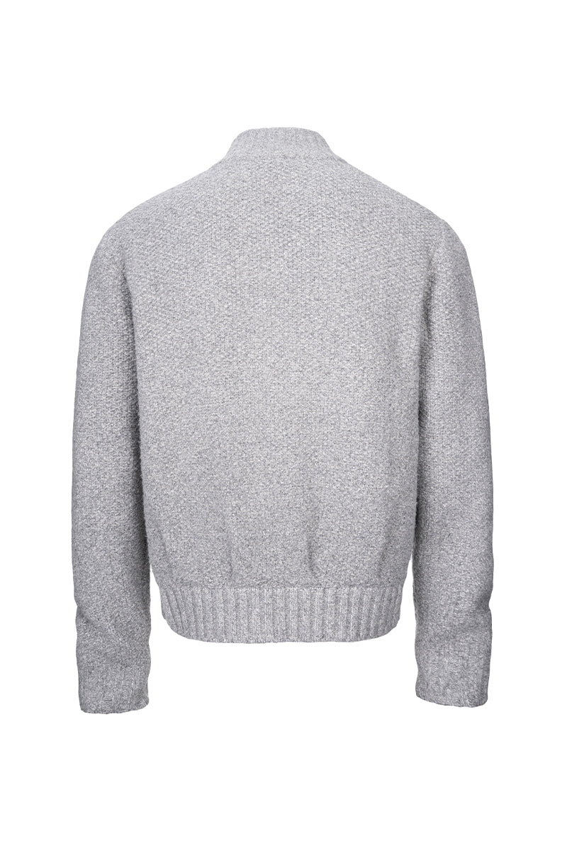 CATSSTAC Ridge Chunky Cable-Knit Zip-Up Cardigan