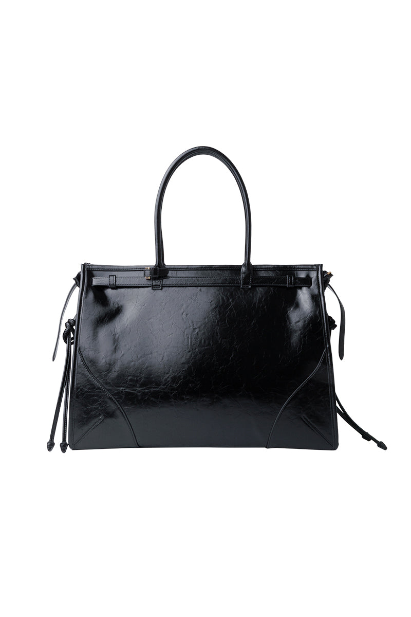 CATSSTAC Gentleman Waxed Leather Tote & Shoulder Bag